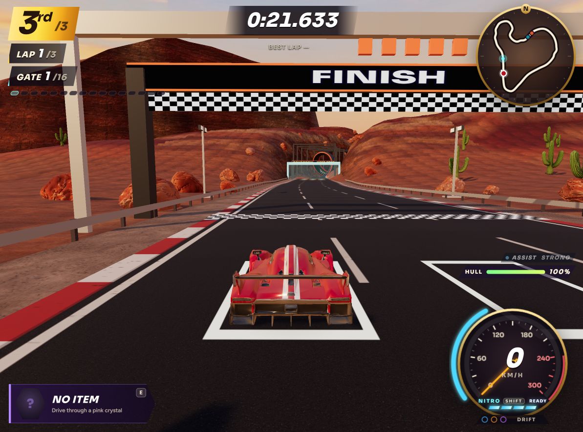 RACECOP canyon racing game